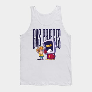 gas pump cartoon Tank Top